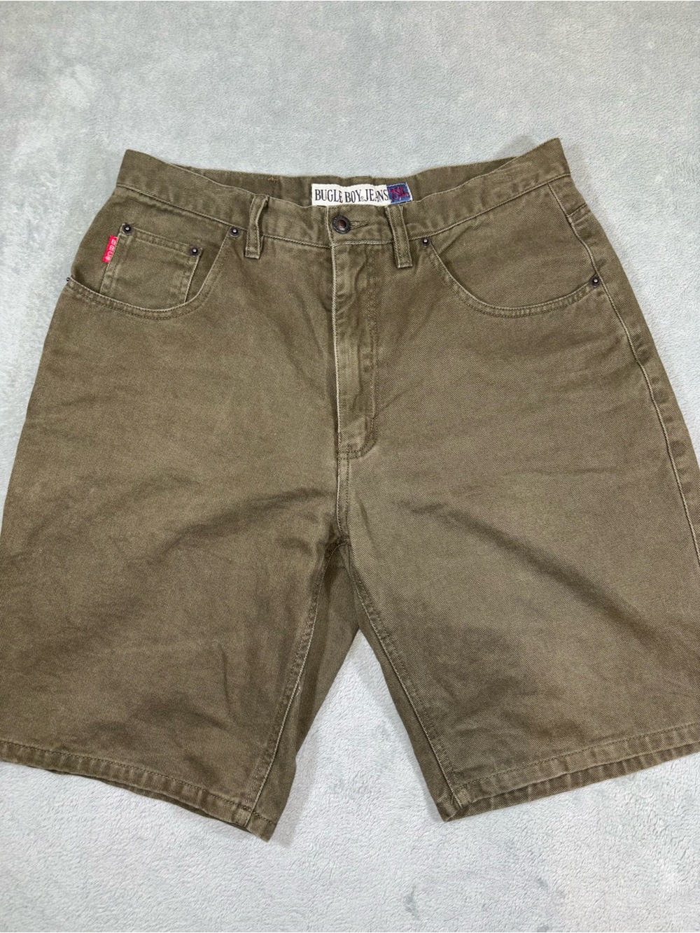 Vintage 90s Bugle Boy Baggy Denim Shorts Jorts - Men's 34